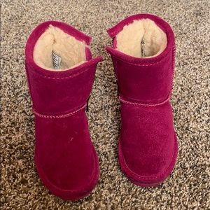 2/$20 ✨Pink bear paw toddler boots size 8